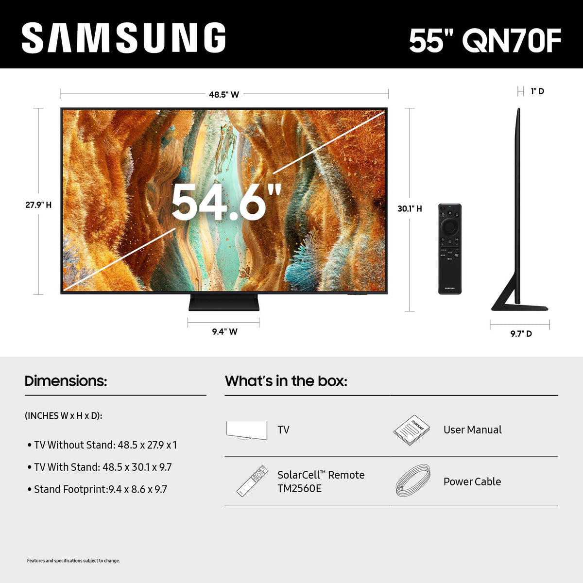 55-Inch 4K Mini LED Smart TV T28973