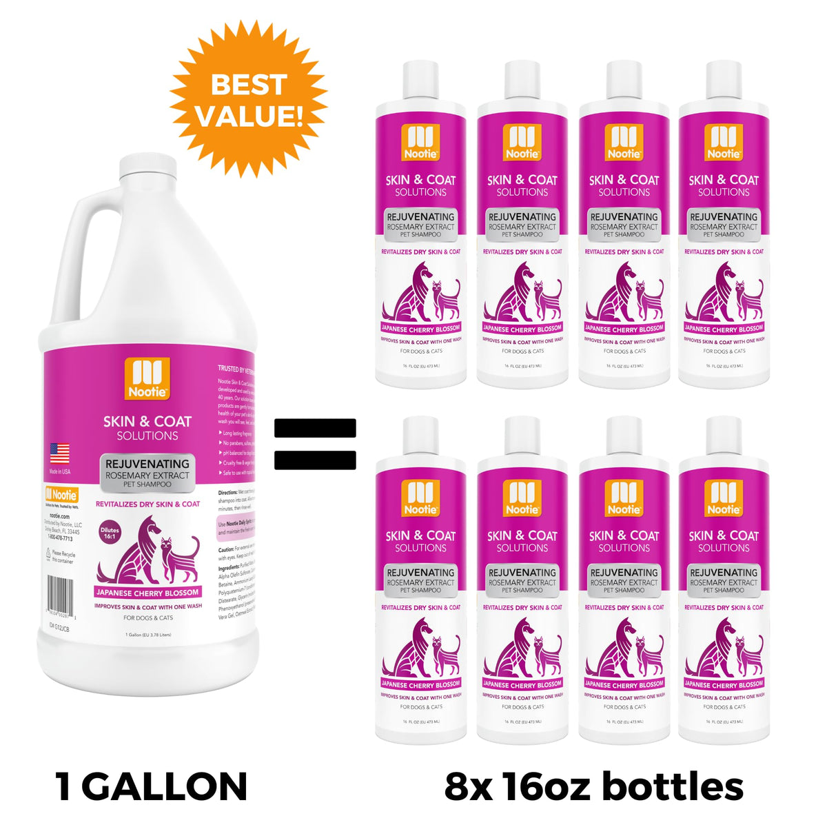 Japanese Cherry Blossom Dog & Cat Shampoo W865794