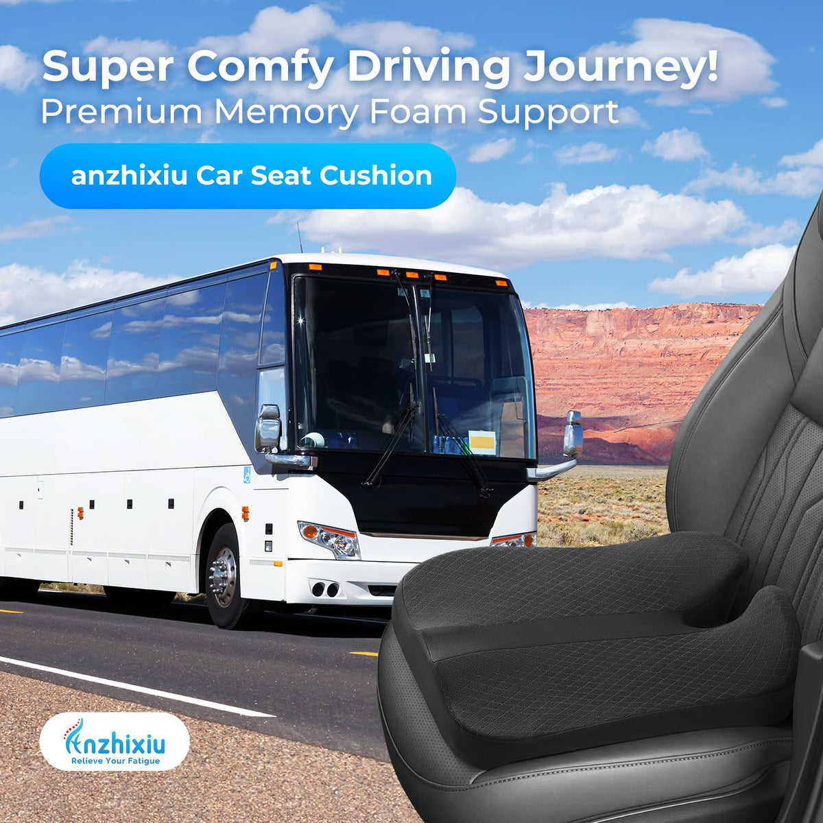 Elevated Car Seat Cushion Q5005