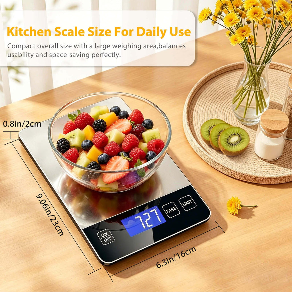 33lb Digital Stainless Steel Food Scale M8757
