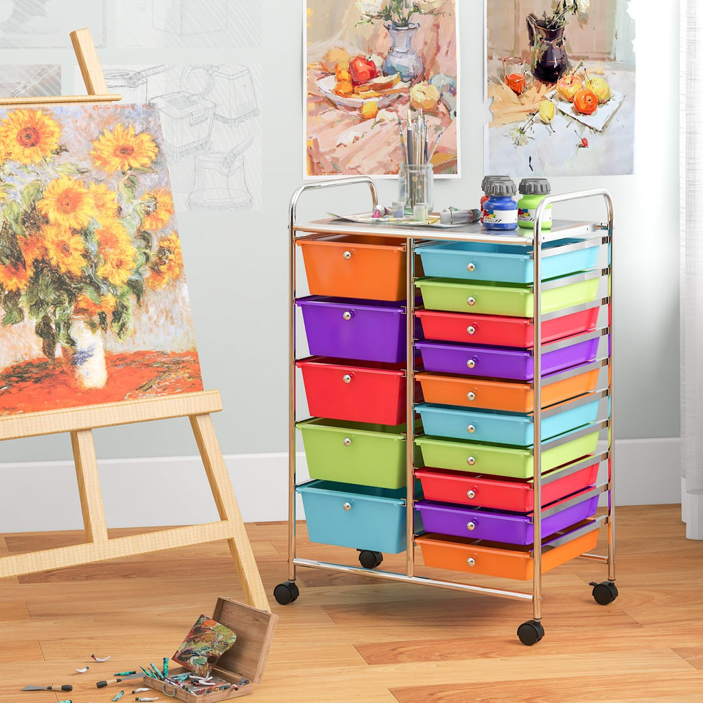 15 Drawer Rolling Storage Cart U278