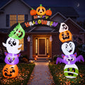 8 FT Halloween Inflatable Pumpkin Archway with LED Lights S281