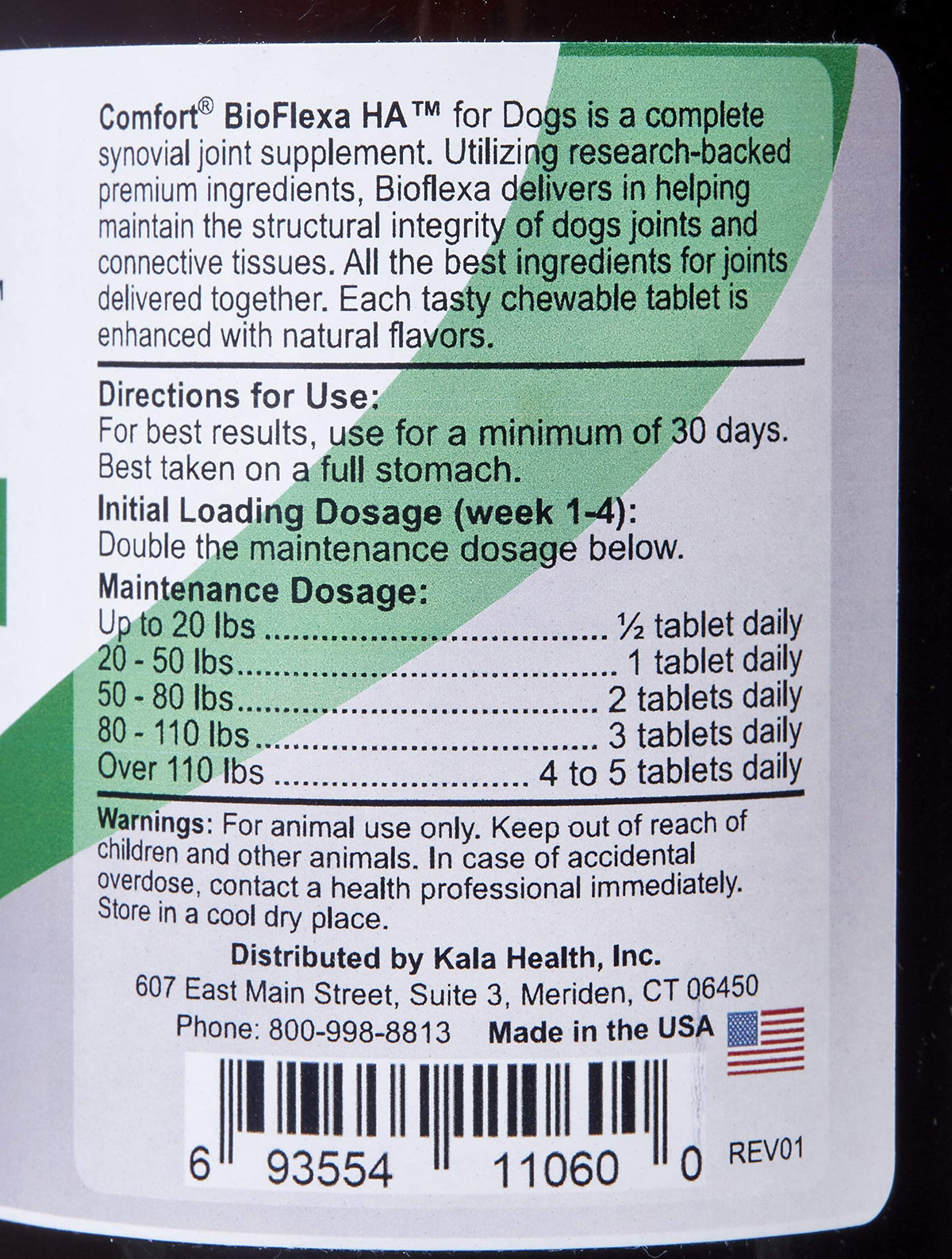 BioFlexa HA Hip and Joint Plus for Dogs, 60 Count J141