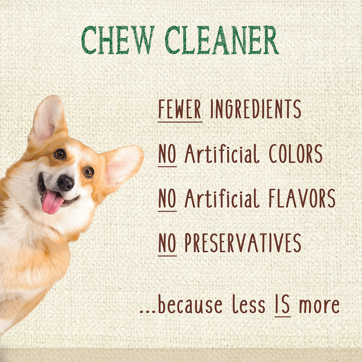 Large Filet Mignon Flavor Dog Dental Chews 20 Count E99684