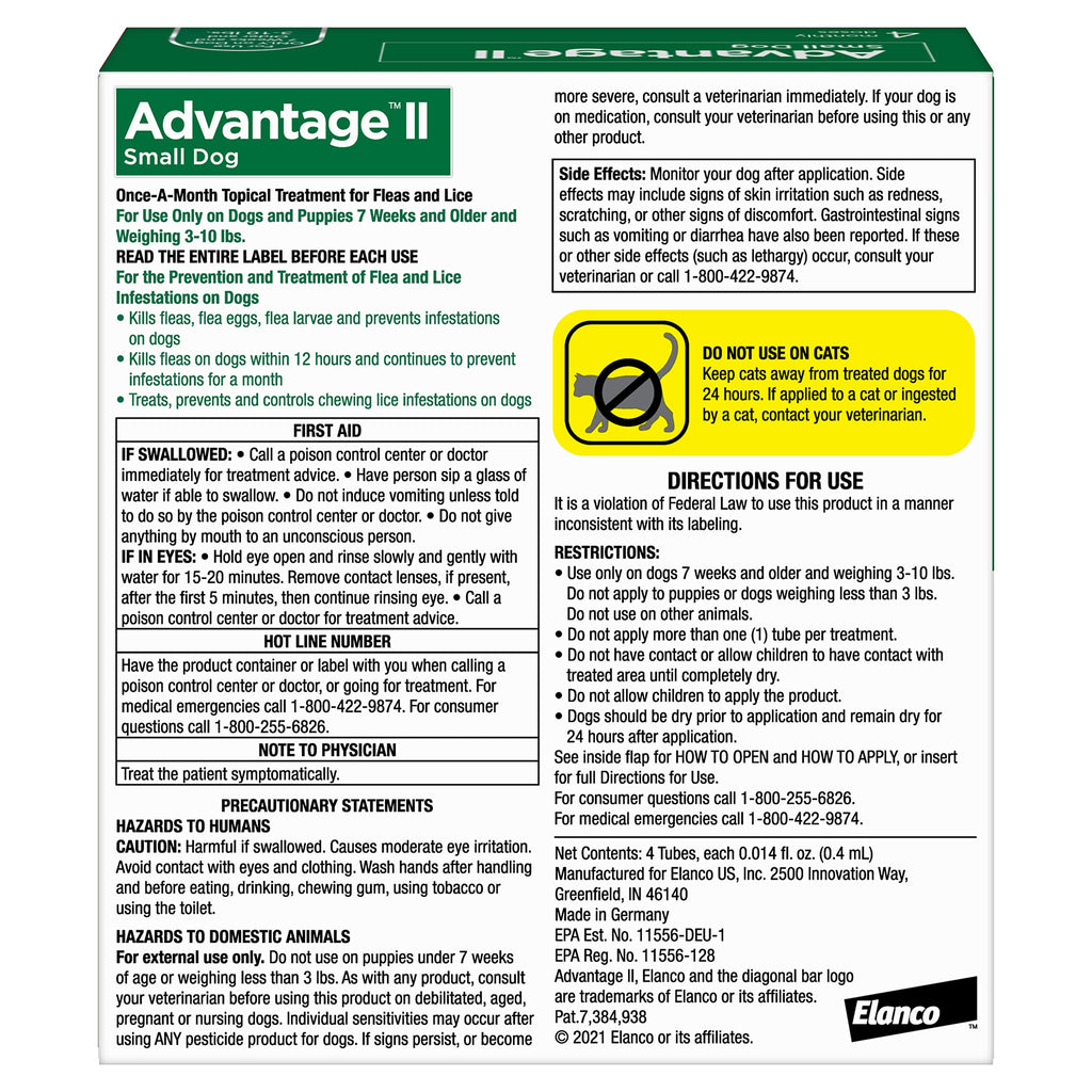 Small Dog Flea Treatment & Prevention 4-Month Supply J369