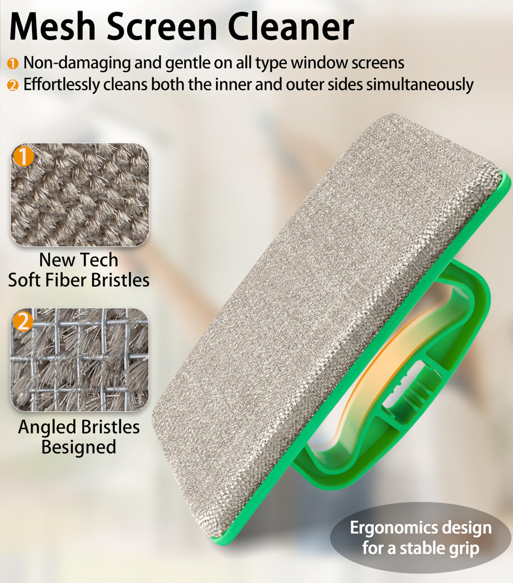 Mesh Screen Cleaner, Detachable Window Screen Cleaning Brush P260828
