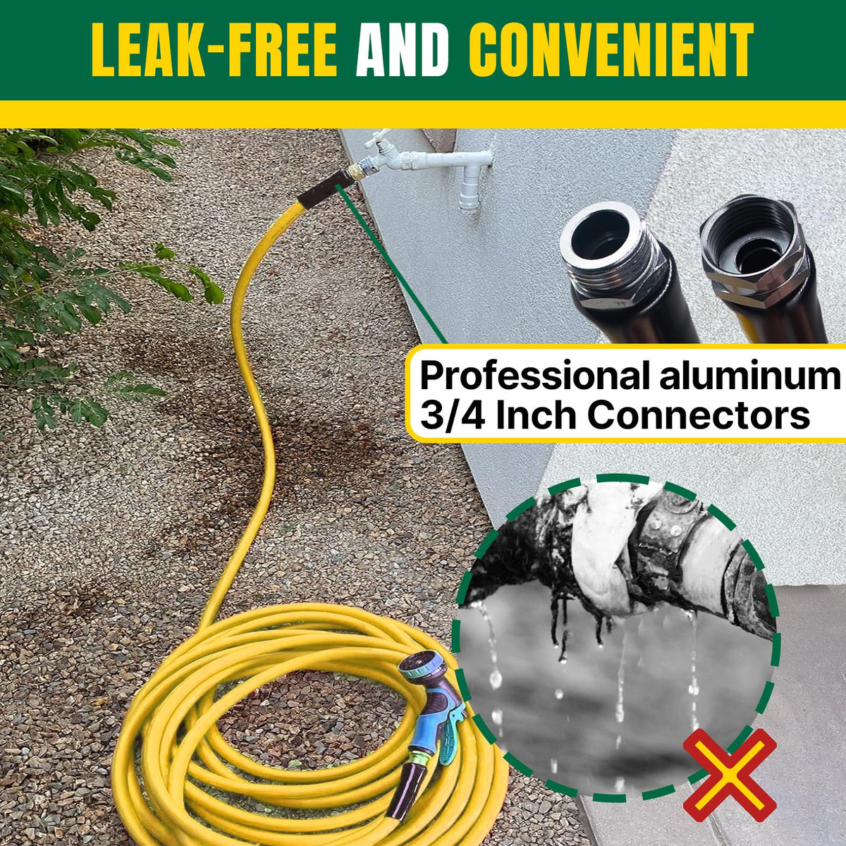 Lightweight Kink Free 5/8" x 100 FT Garden Hose I479741
