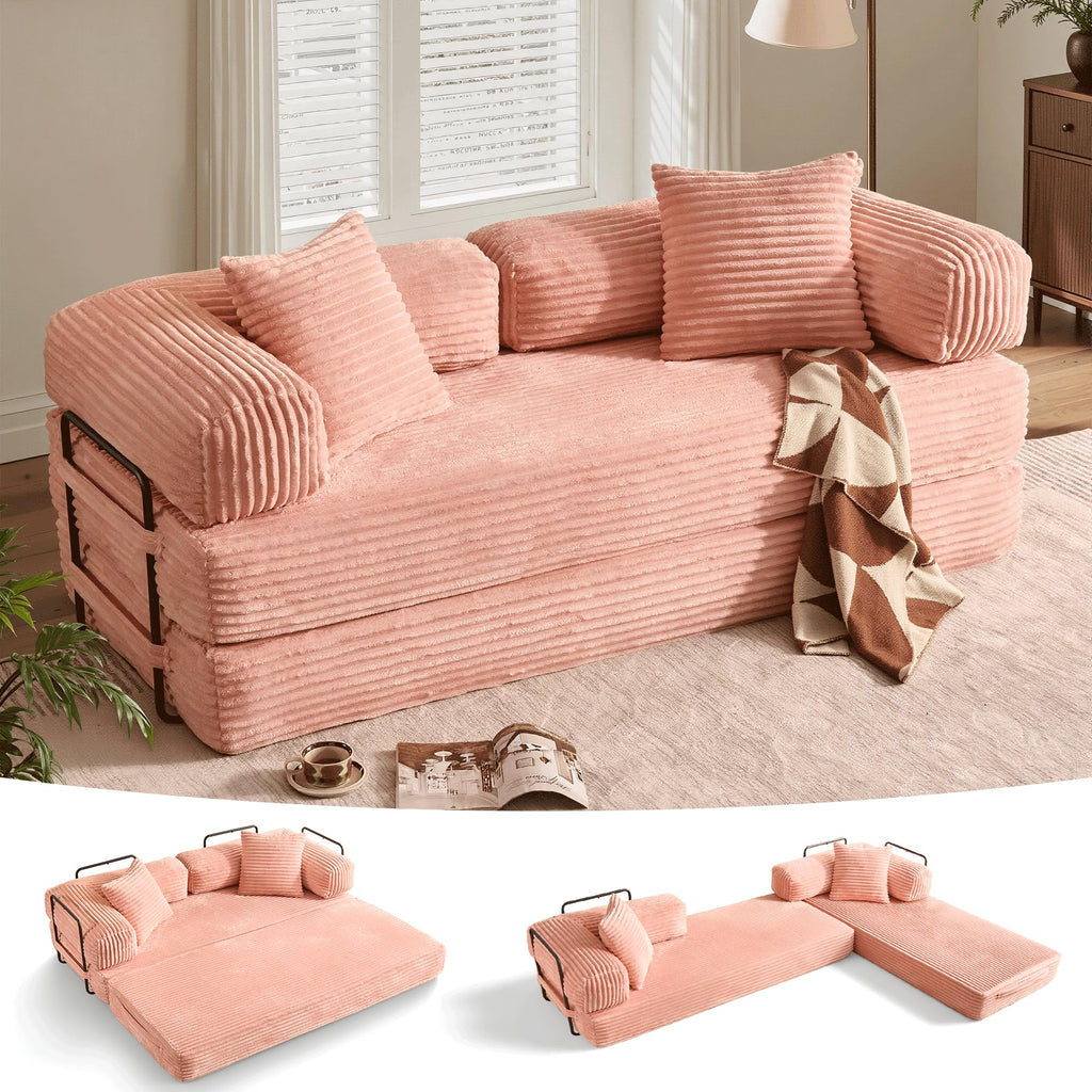 81" Folding Sofa Bed Convertible Floor Futon Lounger U773488