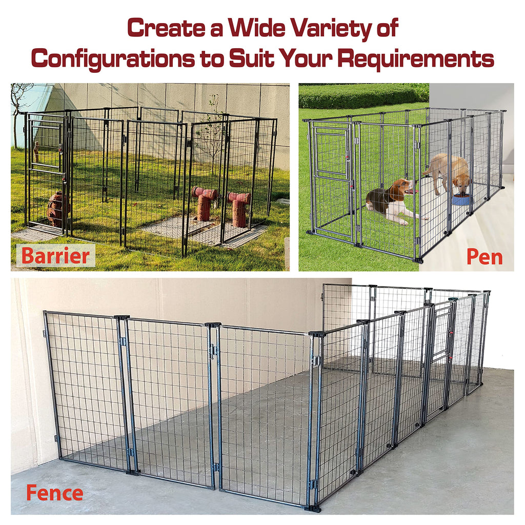 8' x 4' x 5' Outdoor Dog Kennel with Roof Cover P67102